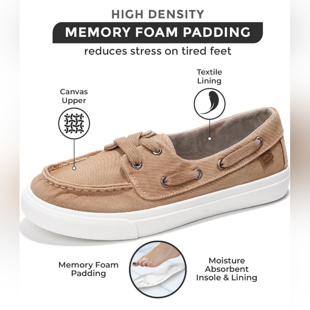 NIB Project Cloud Boat Deck Shoes Sneakers Loafers Size 9 Topsiders Canvas - Picture 2 of 13